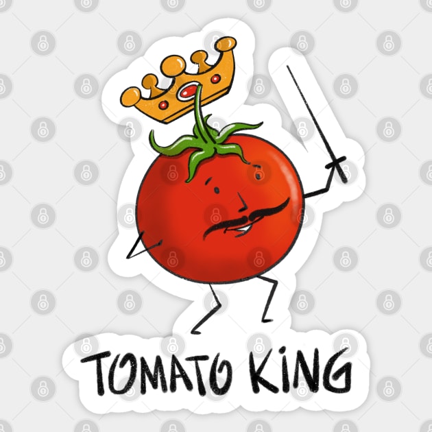 Tomato King Sticker by Berthox